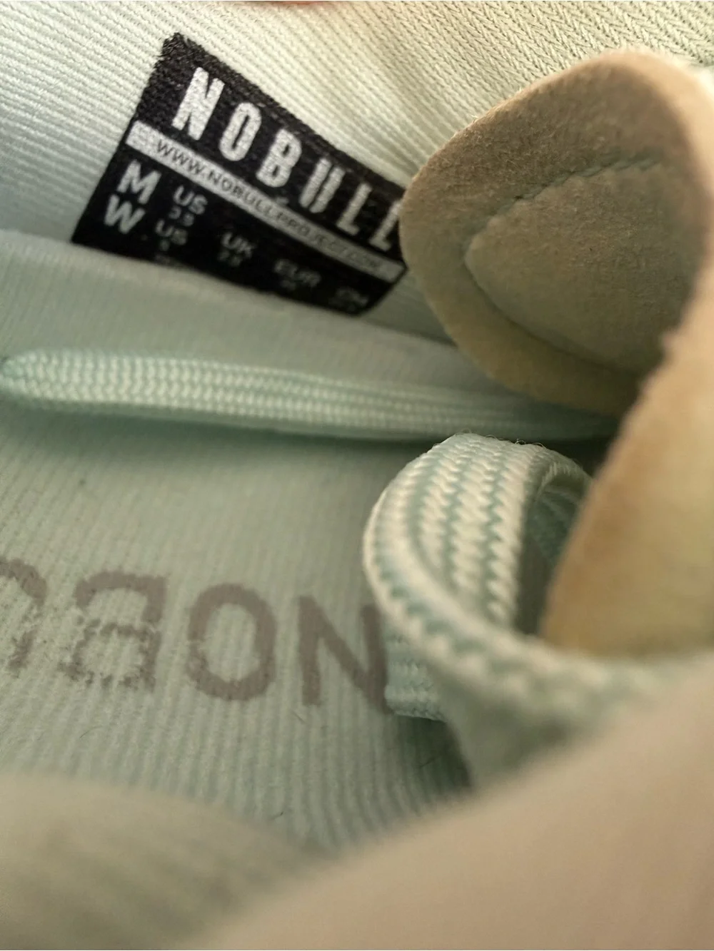 NOBULL outwork trainer Women size 5 Pale Mint Mesh Sneakers